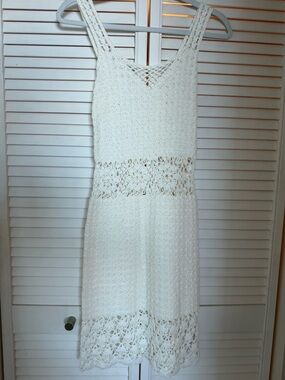 White Crochet Sundress